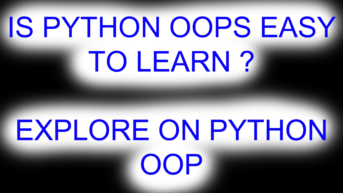 Is python oops easy to learn