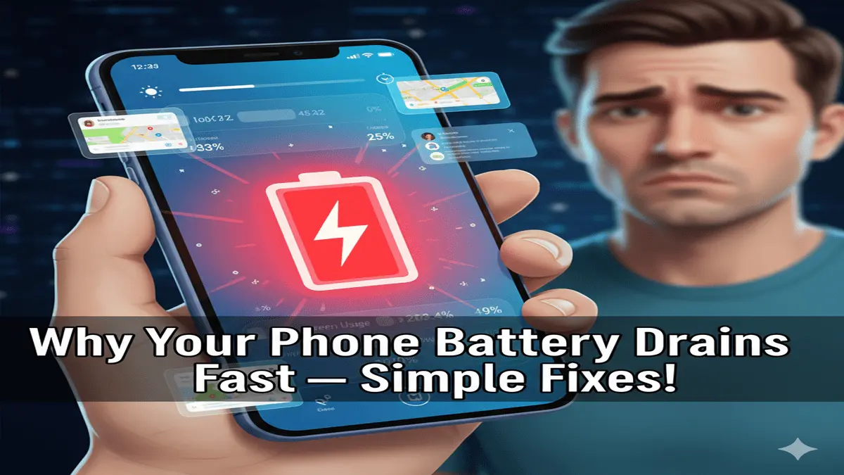 why phone battery draining fast